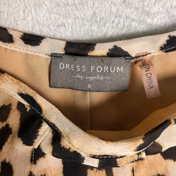 Dress Forum Los Angeles Y2K Mini Skort Womens Small Leopard Print Ruffle Hem - Picture 3 of 10